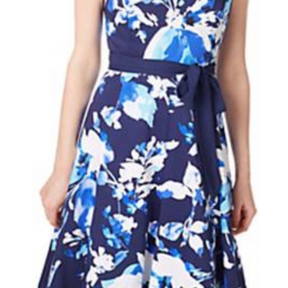 Precis Floral Fit & Flare Dress - Picture 3 of 3